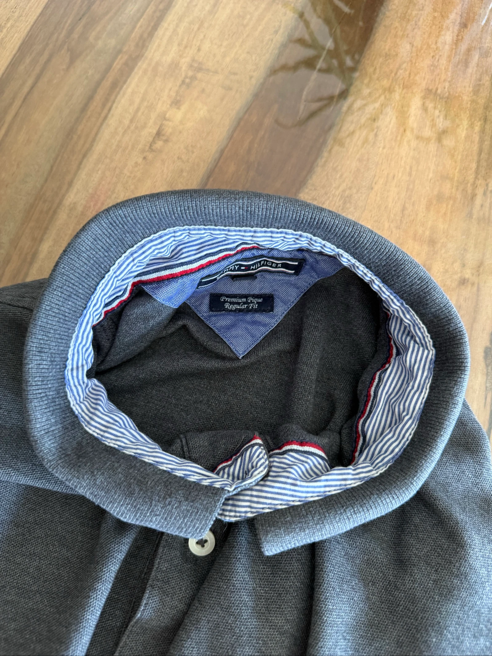 Polo hombre Tommy Hilfiger gris – Chic Despojado - Talla XL – Ajuste Regular – Muy buen estado – photo 6